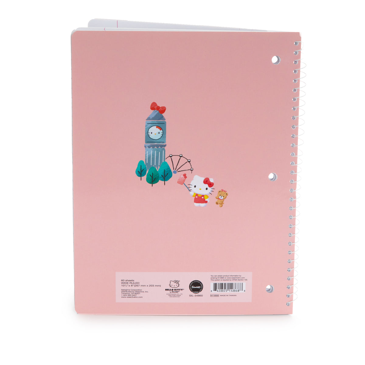 Hello Kitty London Spiral Notebook
