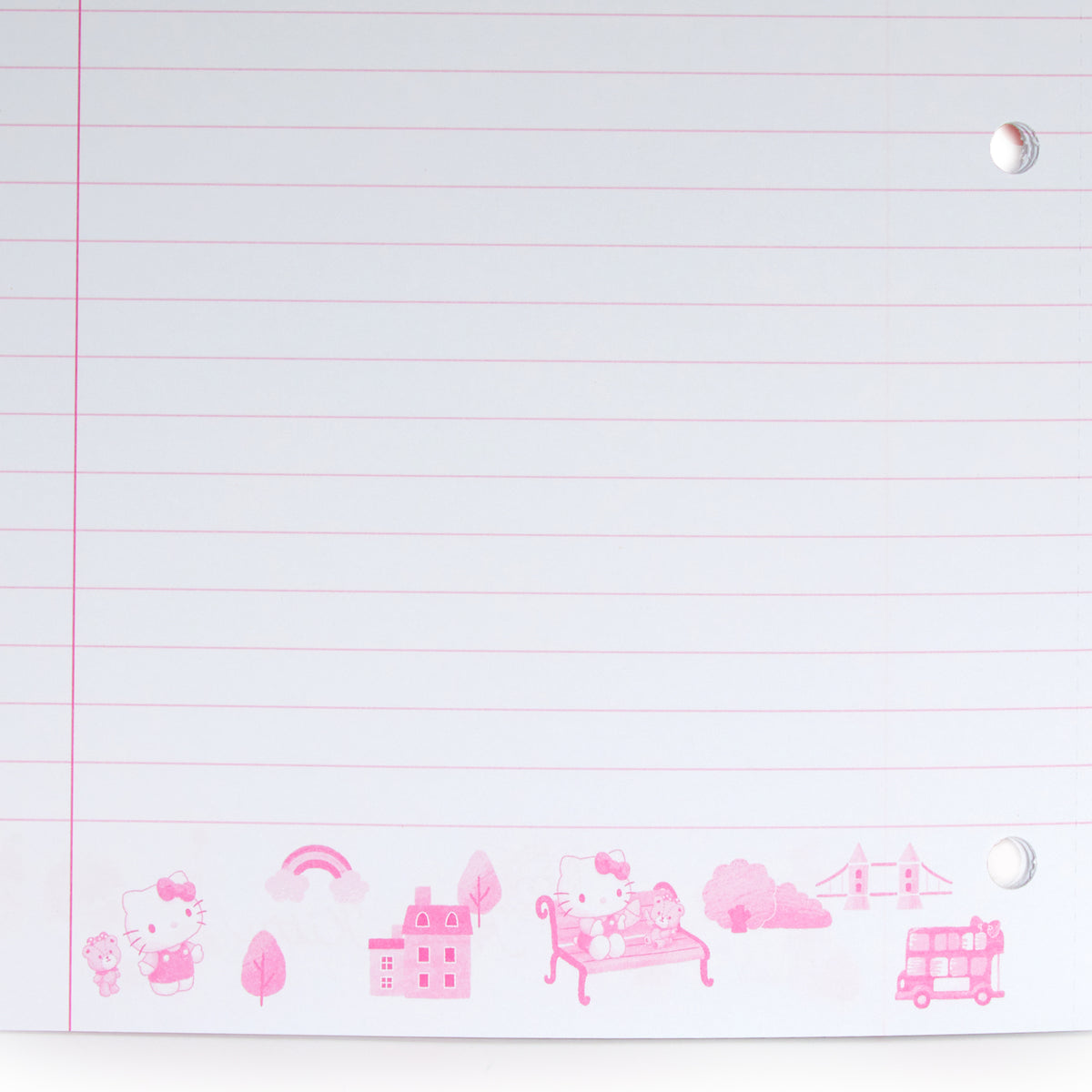 Sanrio Characters Blank Notebook Pink