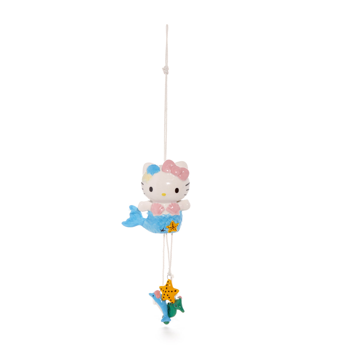 Hello Kitty Mermaid Wind Chime Home Goods Blue Sky Clayworks