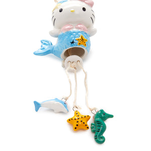 Hello Kitty Mermaid Wind Chime Home Goods Blue Sky Clayworks