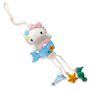 Hello Kitty Mermaid Wind Chime Home Goods Blue Sky Clayworks