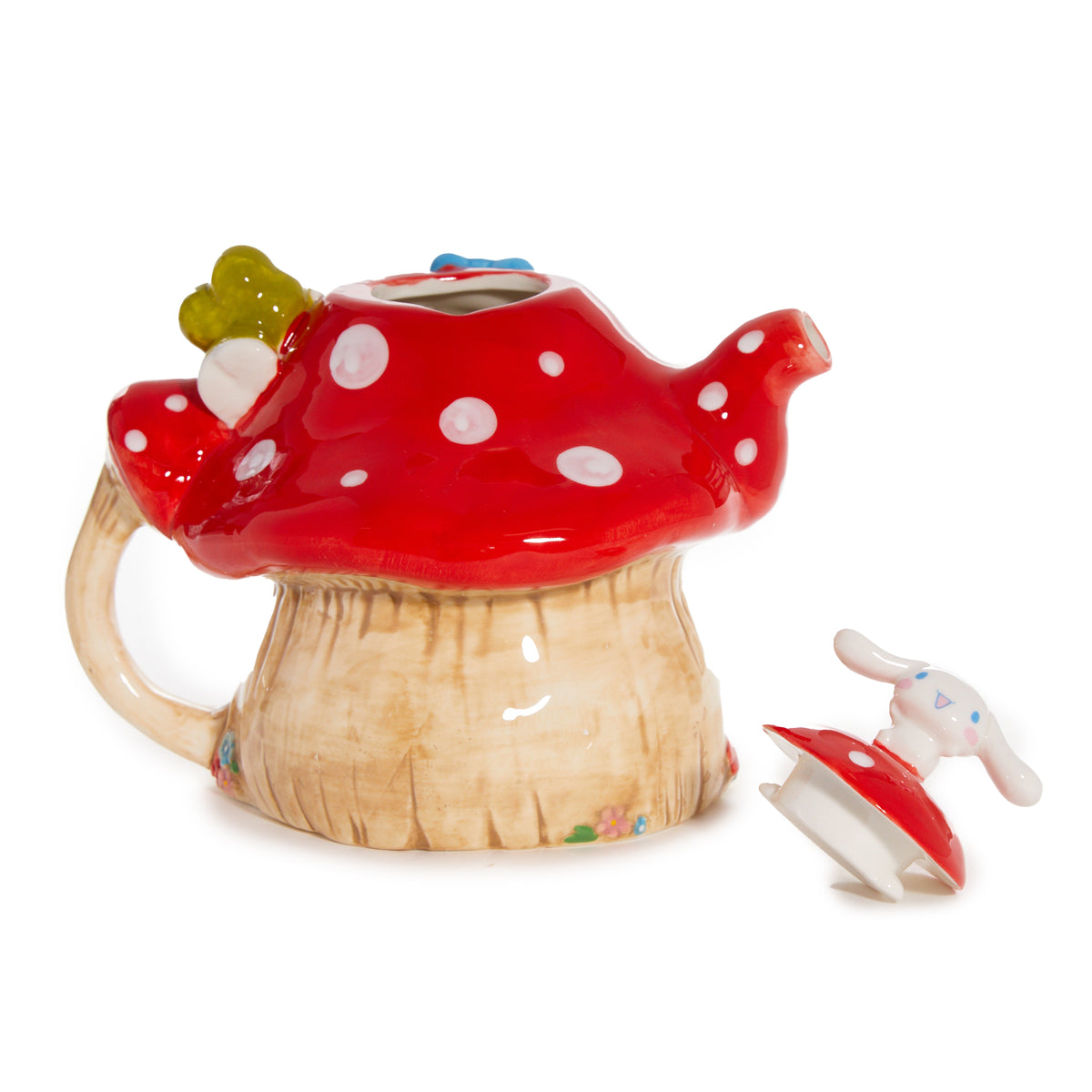 Hello Kitty and Friends Ceramic Mushroom Teapot Home Goods Blue Sky Clayworks