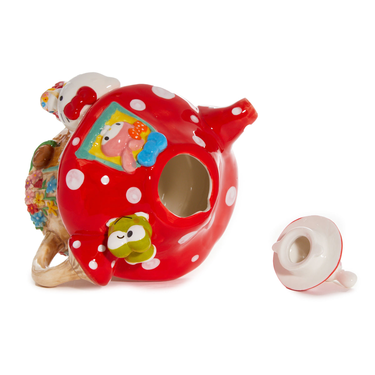 Hello Kitty and Friends Ceramic Mushroom Teapot Home Goods Blue Sky Clayworks