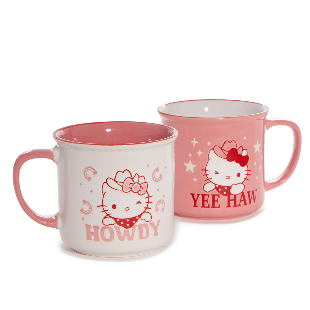 Hello Kitty Lone Star Ceramic Mug Gift Set (Set of 2) Home Goods Blue Sky Clayworks