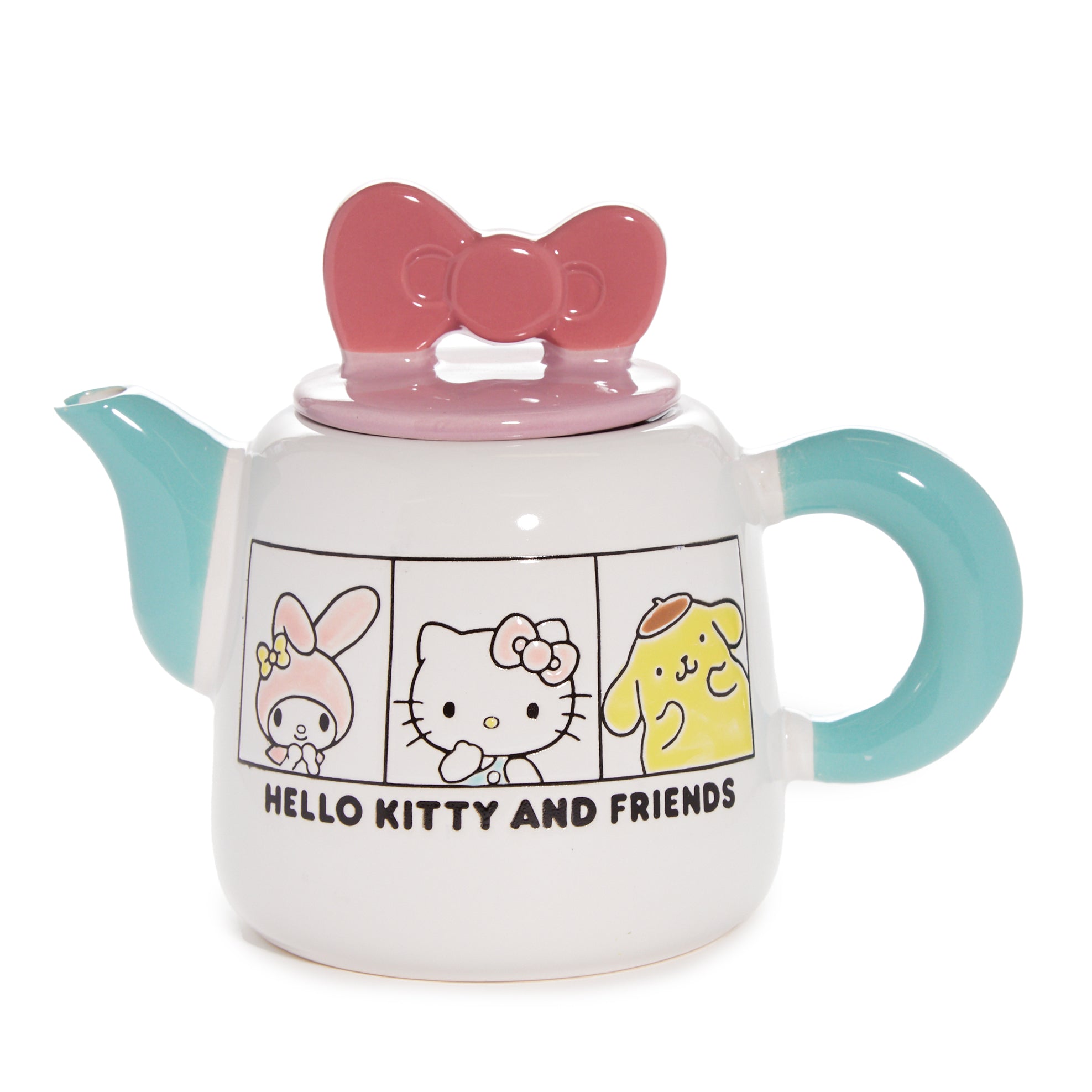 Hello Kitty and Friends Ceramic Grid Teapot - Main Image