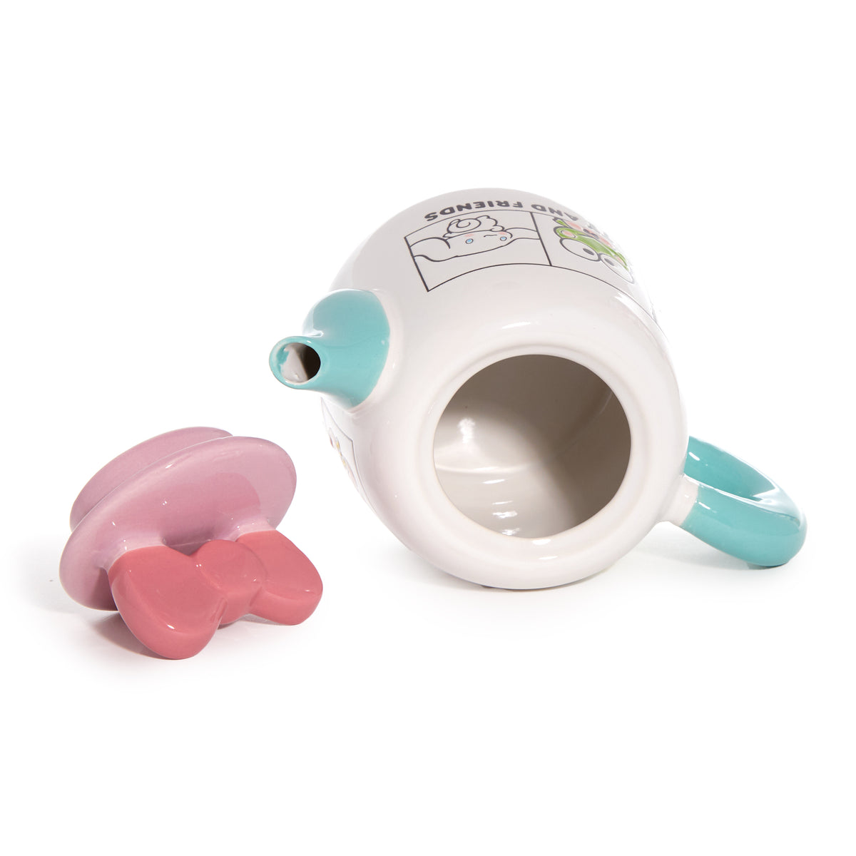 Hello Kitty and Friends Ceramic Grid Teapot Home Goods Blue Sky Clayworks