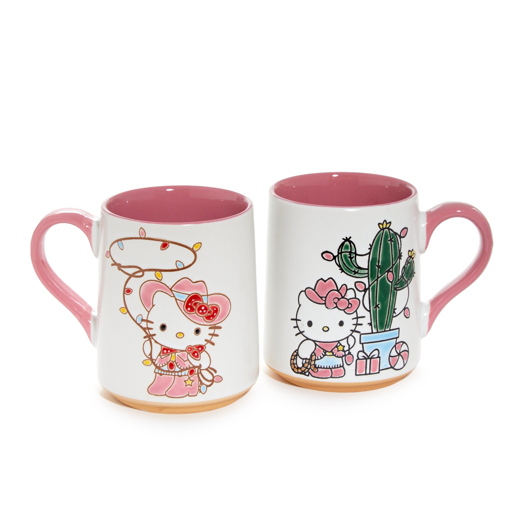 Hello Kitty Western Holiday Ceramic Mug Gift Set (Set of 2) Home Goods Blue Sky Clayworks