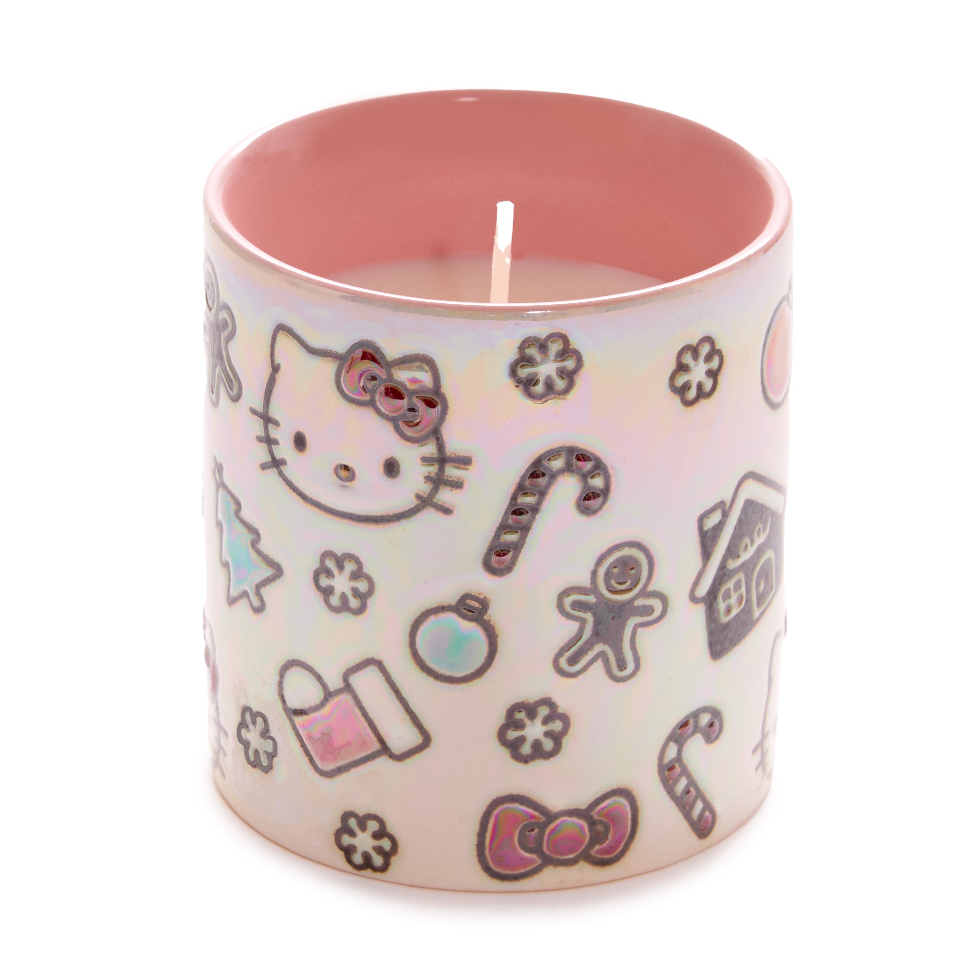 Hello Kitty Holiday Cheer Ceramic Candle Home Goods Blue Sky Clayworks