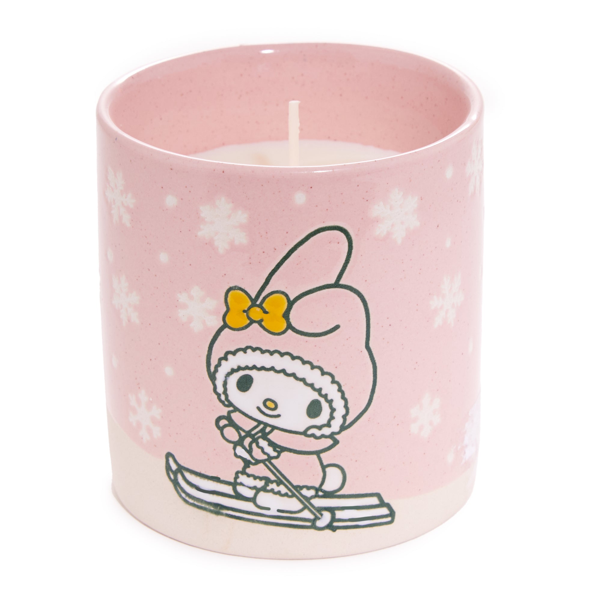 My Melody Holiday Ski Ceramic Candle Home Goods Blue Sky Clayworks