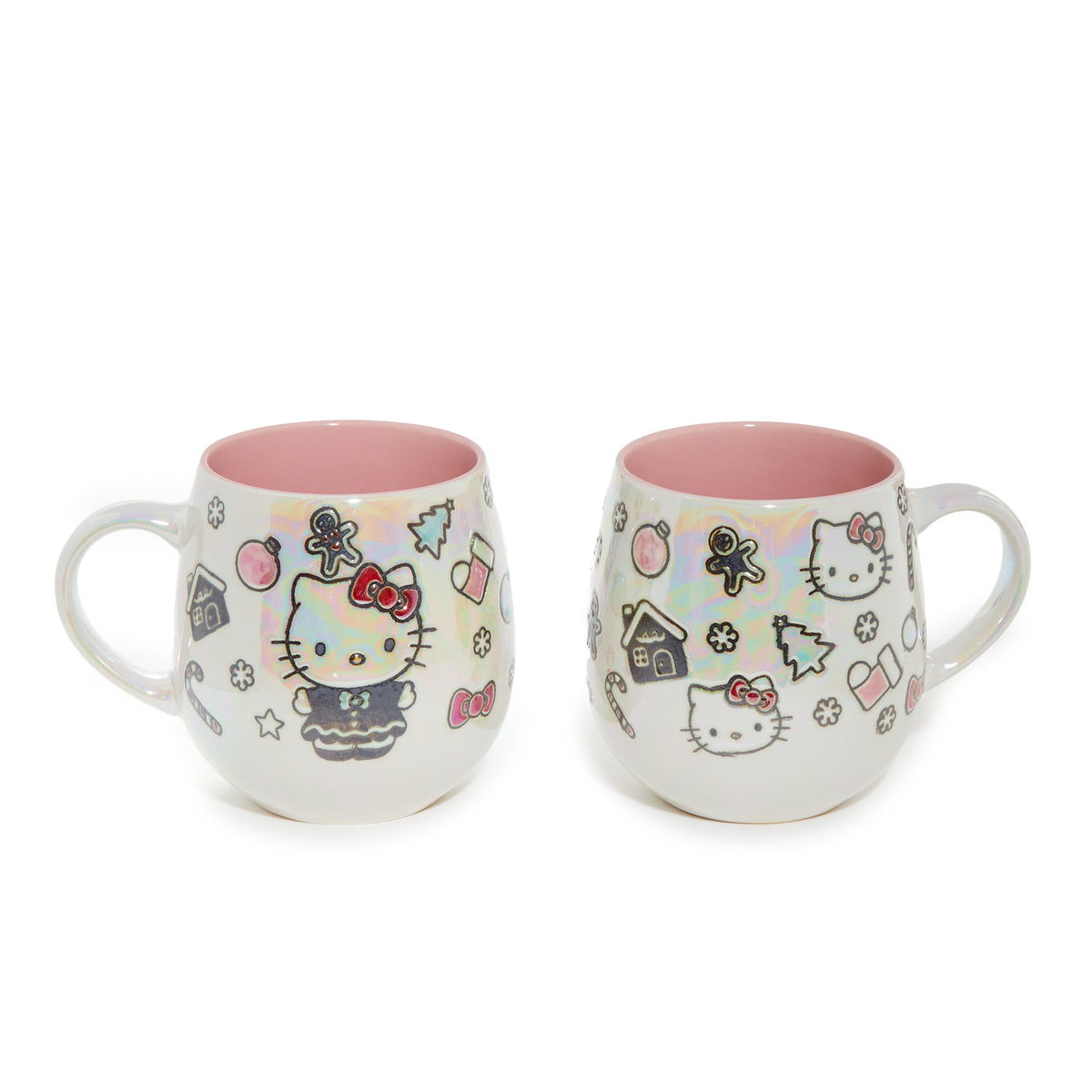 Hello Kitty Holiday Cheer Ceramic Mug Gift Set (Set of 2) Home Goods Blue Sky Clayworks