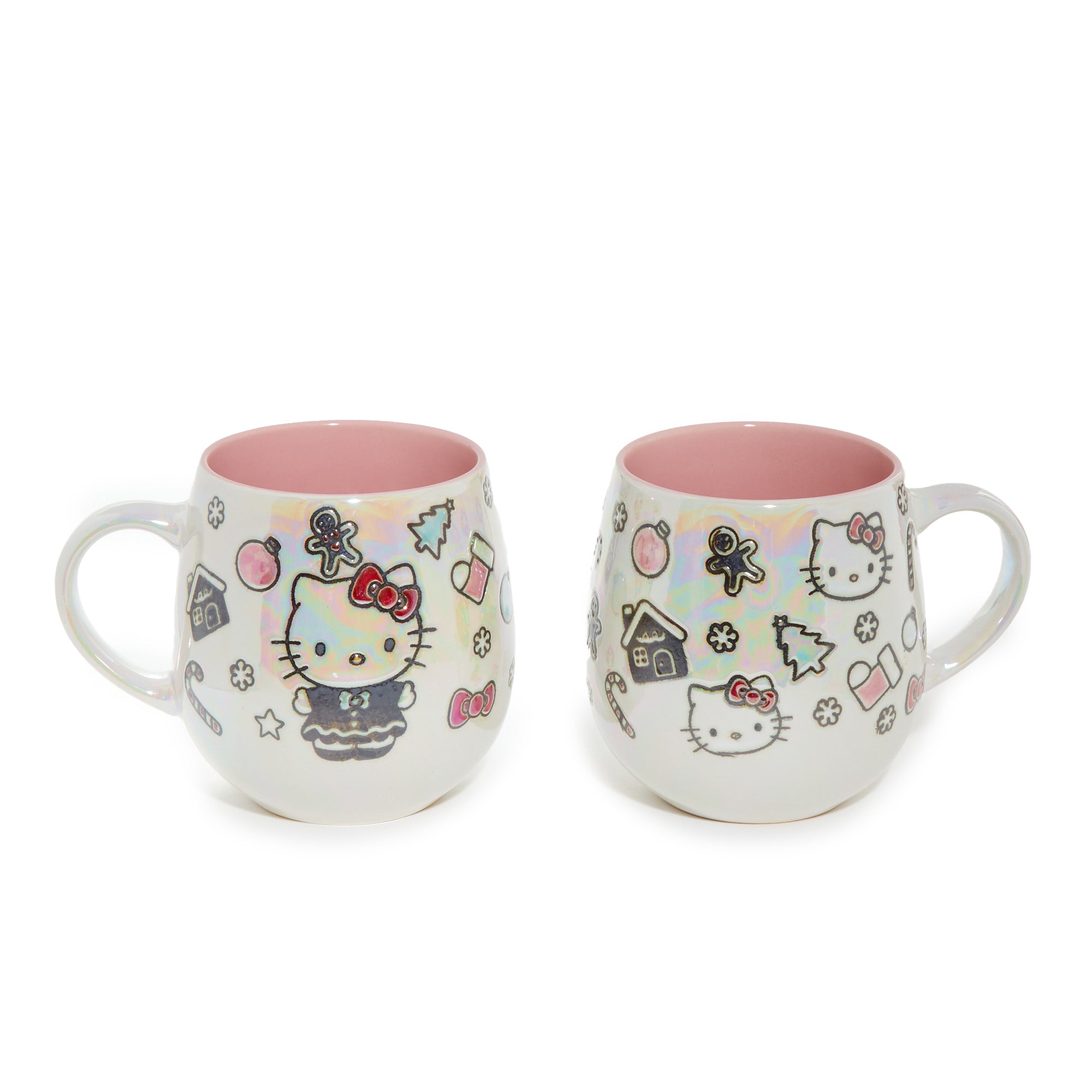 Hello Kitty Holiday Cheer Ceramic Mug Gift Set (Set of 2) Home Goods Blue Sky Clayworks