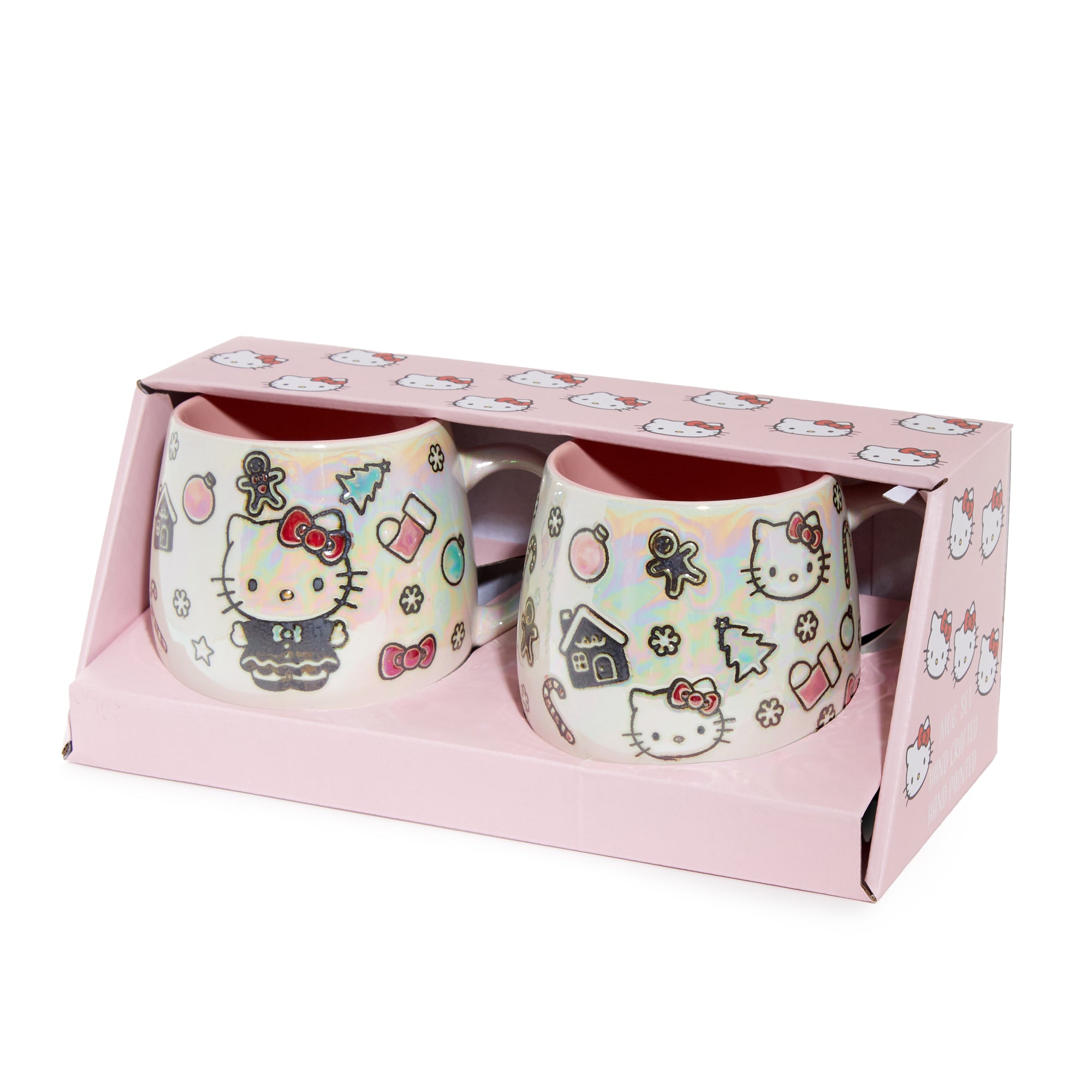 Hello Kitty Holiday Cheer Ceramic Mug Gift Set (Set of 2) Home Goods Blue Sky Clayworks