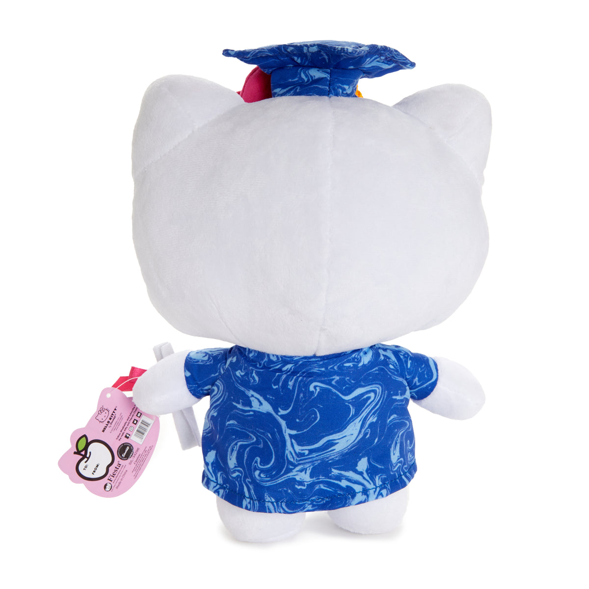 Hello Kitty 10&quot; Blue Cap and Gown Graduation Plush Plush FIESTA   