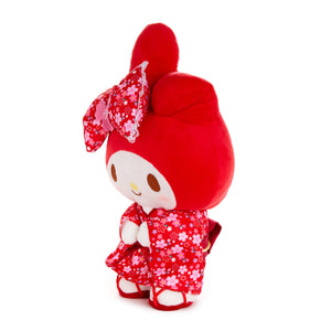 My Melody 14" Red Standing Plush (Spring Kimono Series) Plush NAKAJIMA CORPORATION