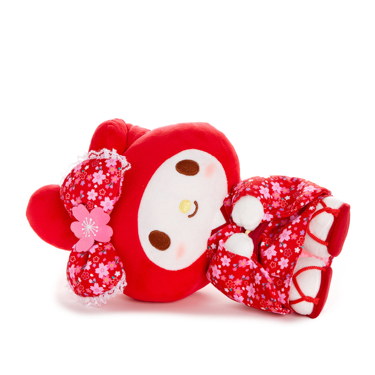 My Melody 14" Red Standing Plush (Spring Kimono Series) Plush NAKAJIMA CORPORATION