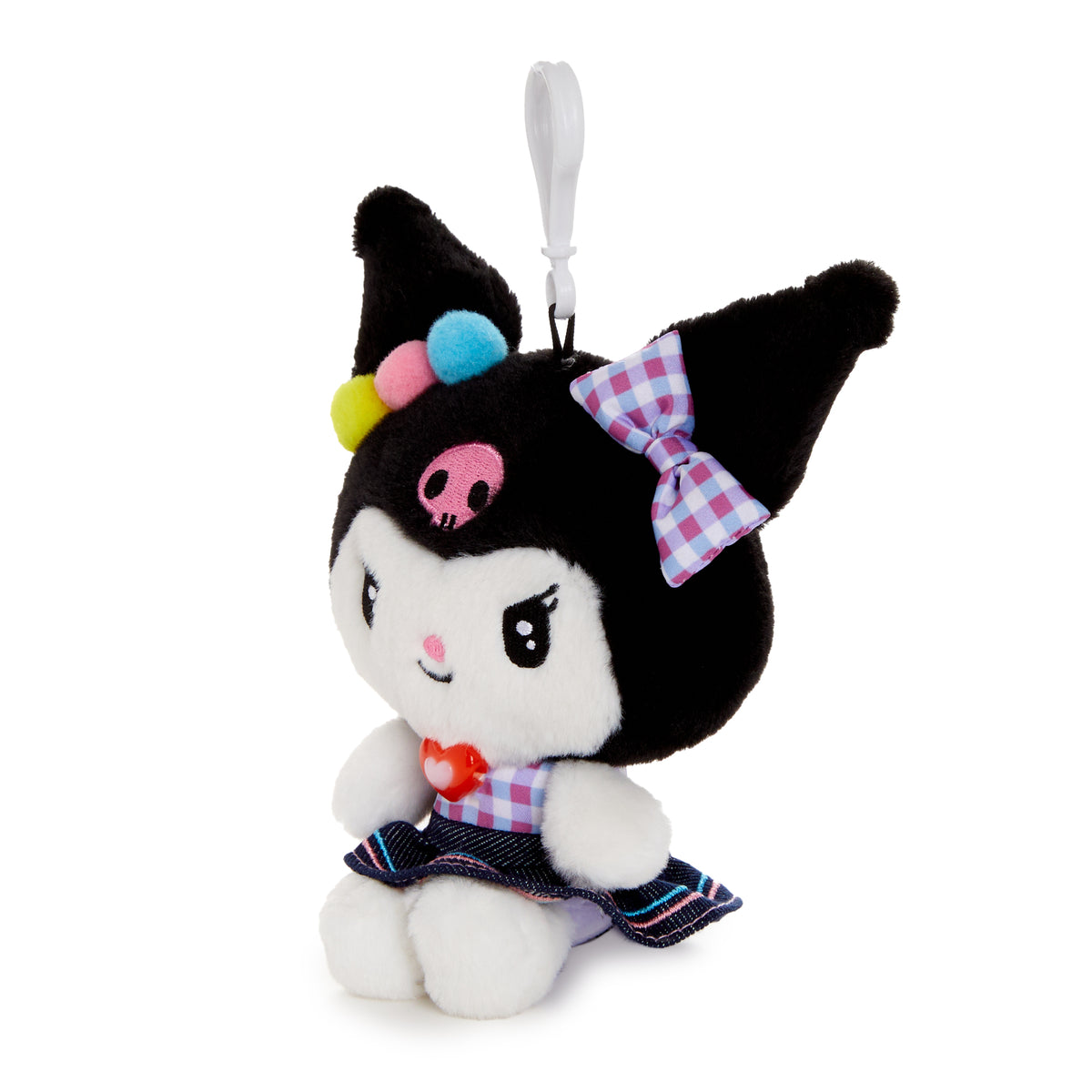 Kuromi Mascot Clip (Retro Denim Series) Accessory NAKAJIMA CORPORATION