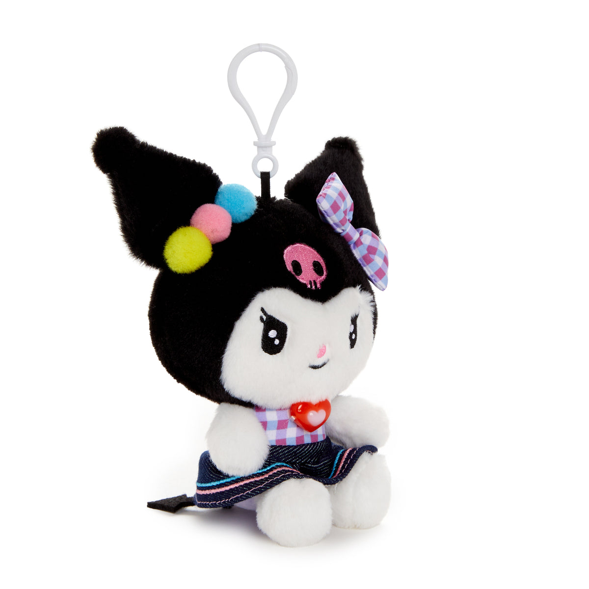 Kuromi Mascot Clip (Retro Denim Series) Accessory NAKAJIMA CORPORATION