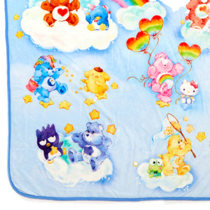Hello Kitty and Friends x Care Bears Throw Blanket Home Goods BIOWORLD   