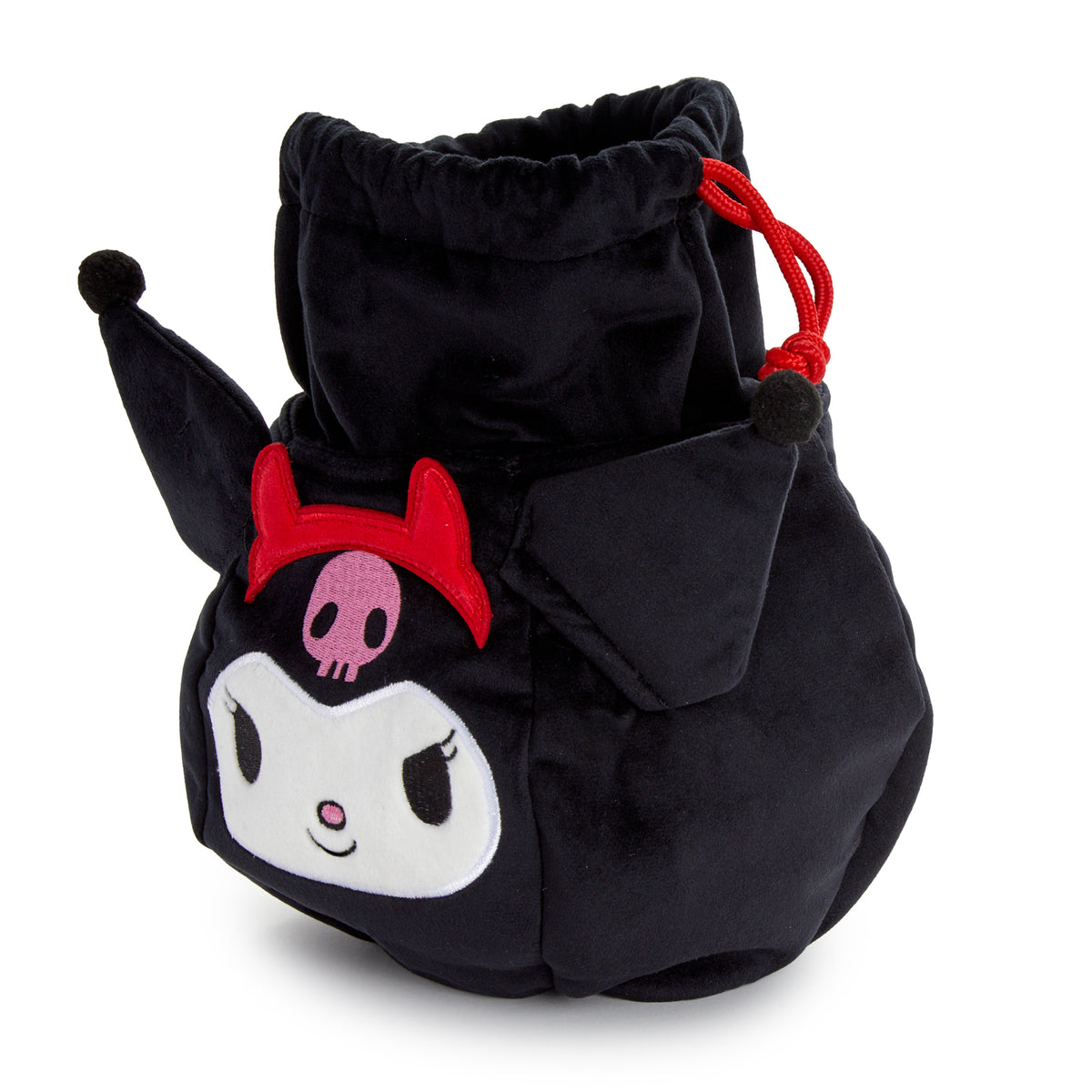 Kuromi Lil&#39; Devil Drawstring Bag Bags BIOWORLD   