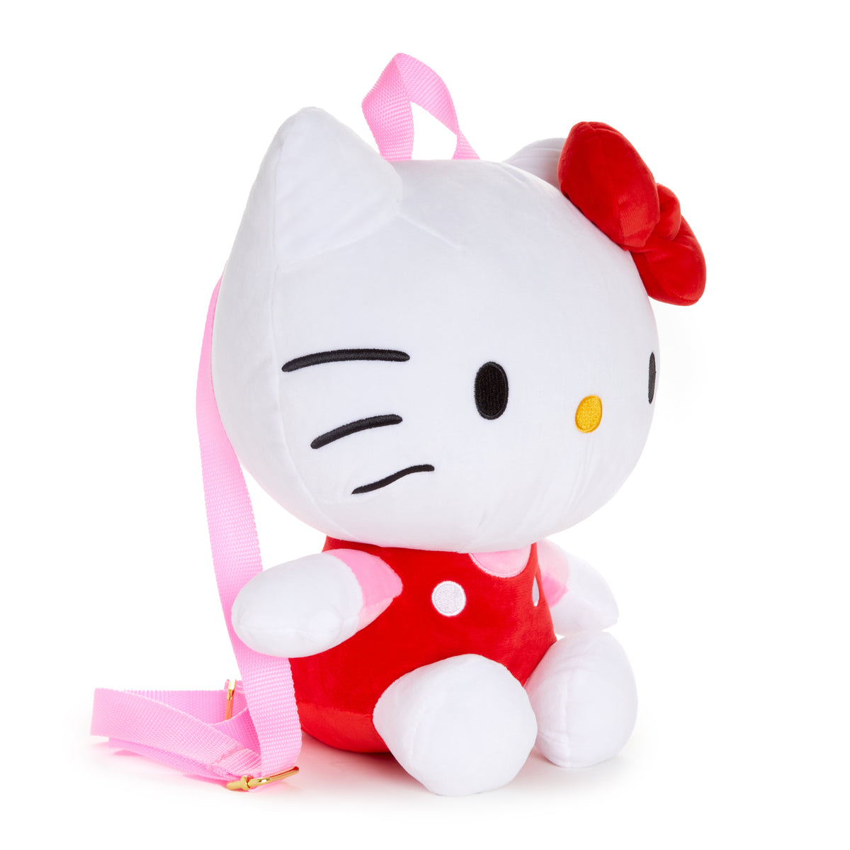 hello kitty 3d bow plush backpack Sanrio Girls Backpack, 18 inch, Kawaii Anime Rucksack Daypack for Kids Cute Stuff Back to School Supplies Gifts for Girls Take your favorite Sanrio friend on the go with this plush backpack featuring a Hello Kitty in her classic overalls and signature red bow Hello Kitty Backpack | Hobby