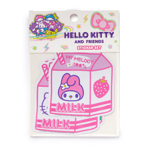 Hello Kitty and Friends 5-pc Sticker Pack (Milk Cartons) Stationery Loungefly   