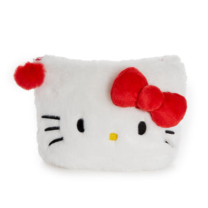 Hello Kitty Classic Plush Zipper Pouch Bags HUNET GLOBAL CREATIONS INC   