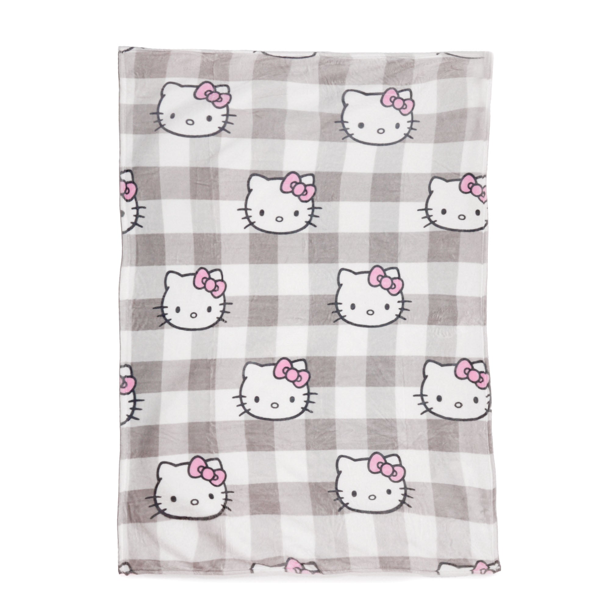 Hello Kitty Throw Blanket (Plaid Print Series)
