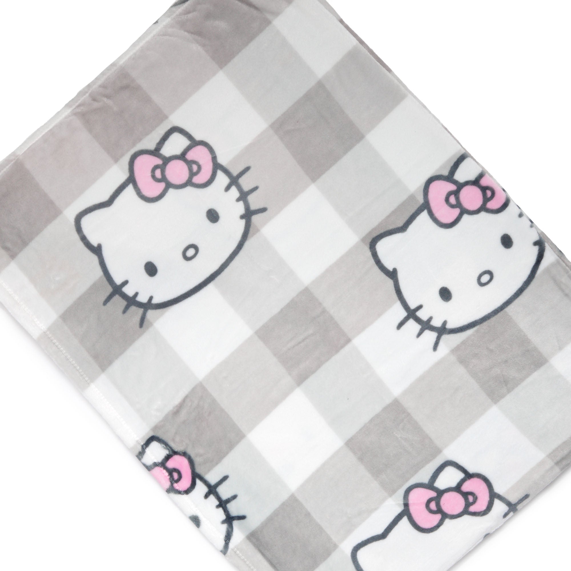 Hello Kitty Throw Blanket (Plaid Print Series)