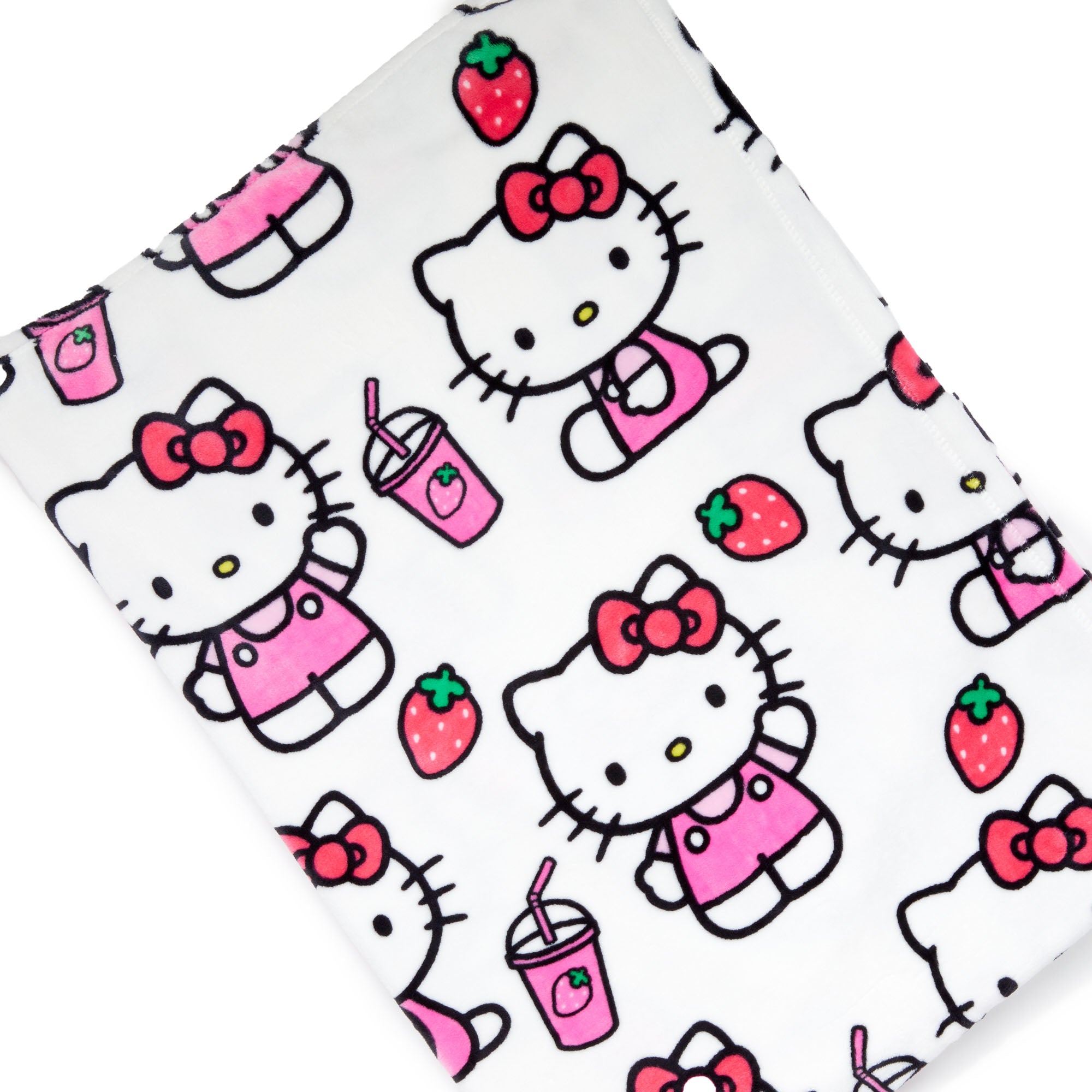 Hello Kitty Throw Blanket (Strawberry Print Series)
