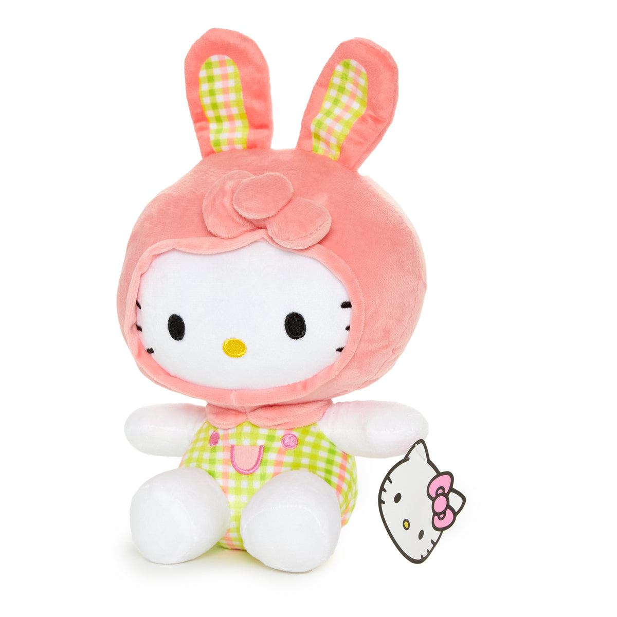 Hello Kitty 8&quot; Spring Plaid Bunny Plush Plush FIESTA   
