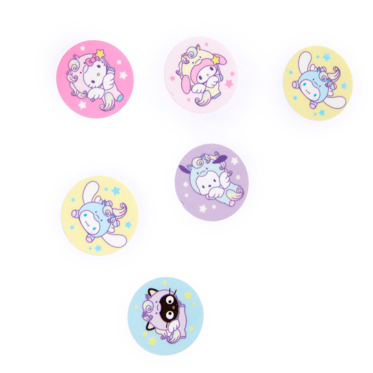 Hello Kitty and Friends Sticker Stamper (Pegasus Series) Stationery NAKAJIMA CORPORATION