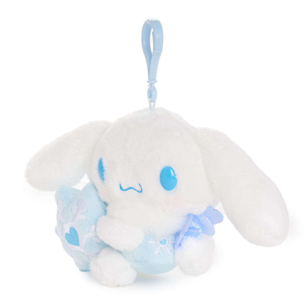 Cinnamoroll Plush Mascot Clip (Snow Angel Series) Plush NAKAJIMA CORPORATION
