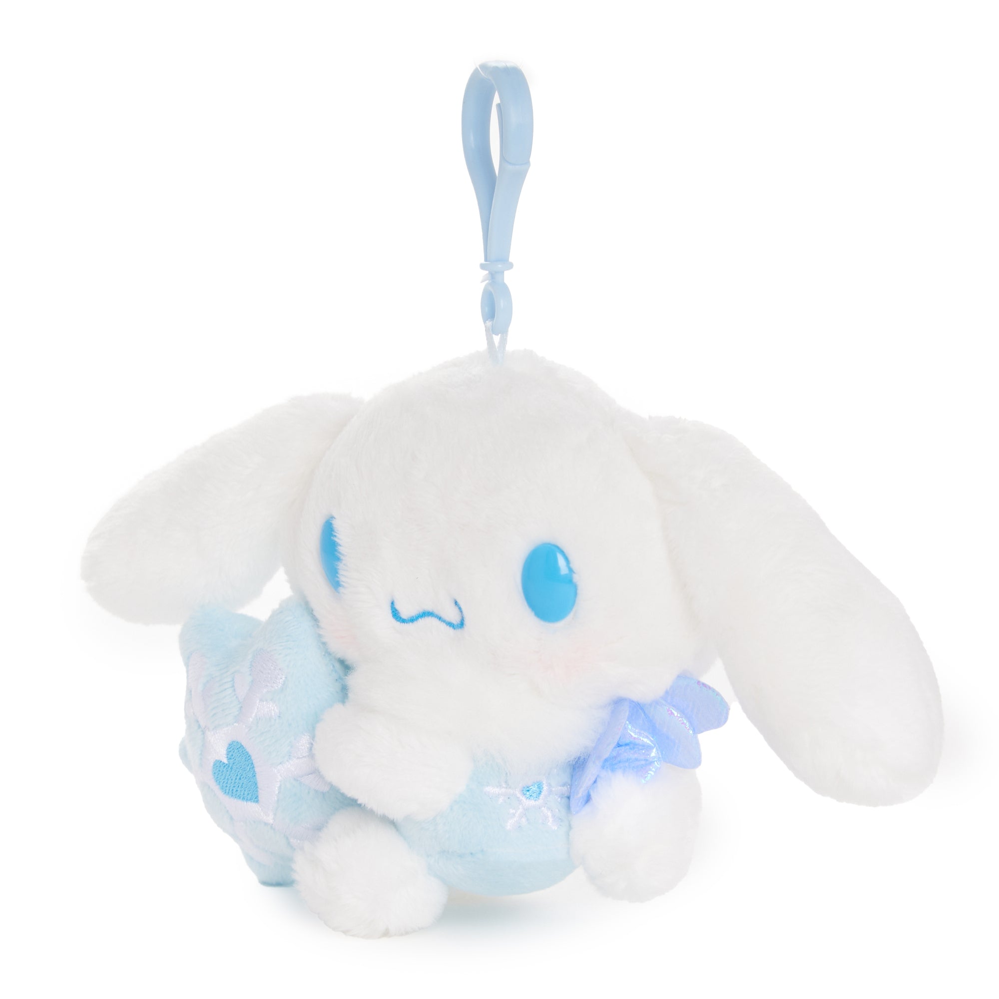 Cinnamoroll Plush Mascot Clip (Snow Angel Series) Plush NAKAJIMA CORPORATION