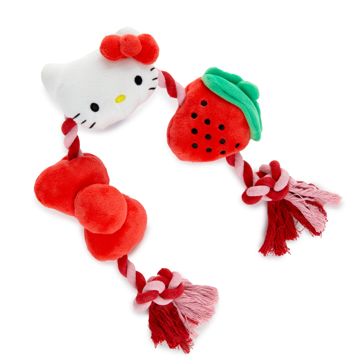 Hello Kitty Pet Rope Toy (Strawberry and Bows)