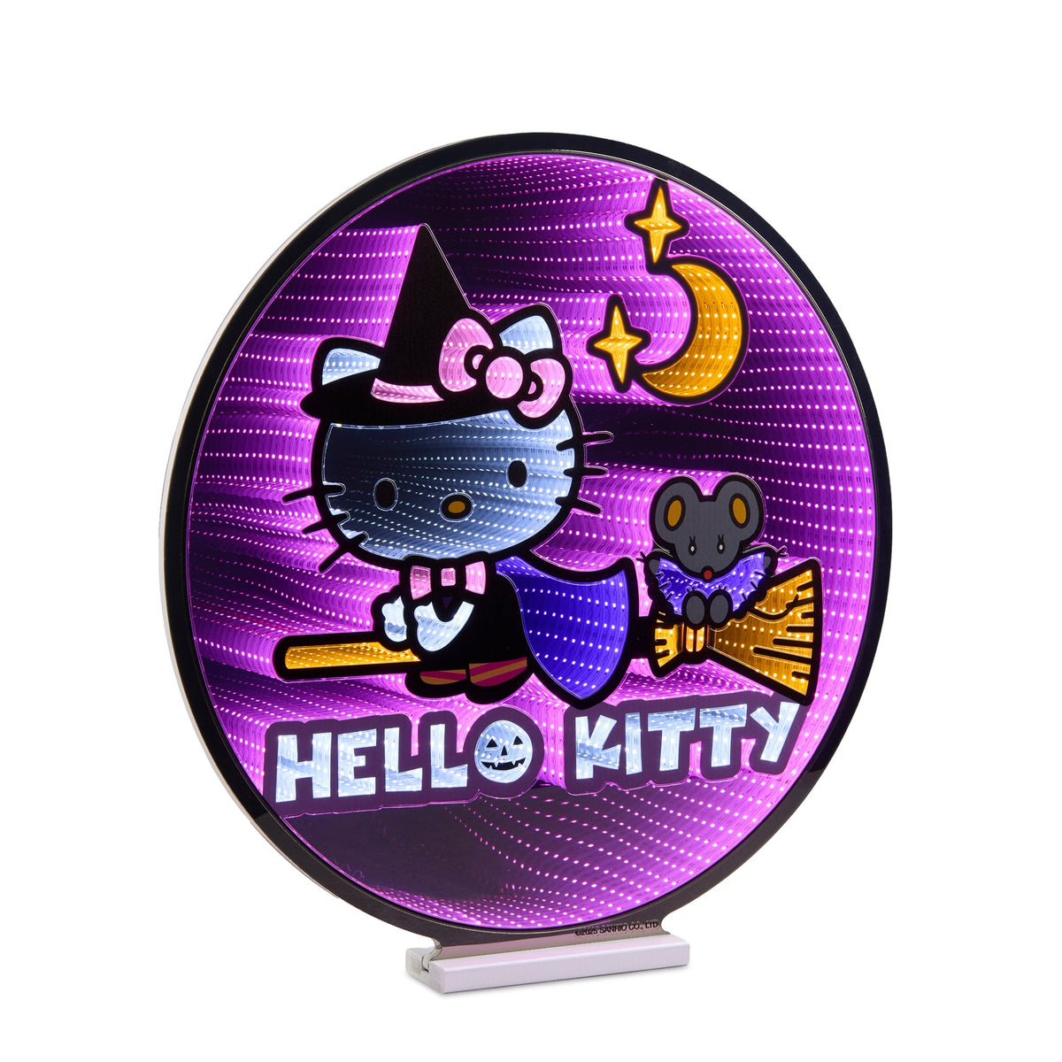 Hello Kitty 24” Halloween Witch Decorative Ekkolight Infinity Light Home Goods Melrose