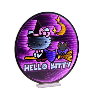 Hello Kitty 24” Halloween Witch Decorative Ekkolight Infinity Light Home Goods Melrose