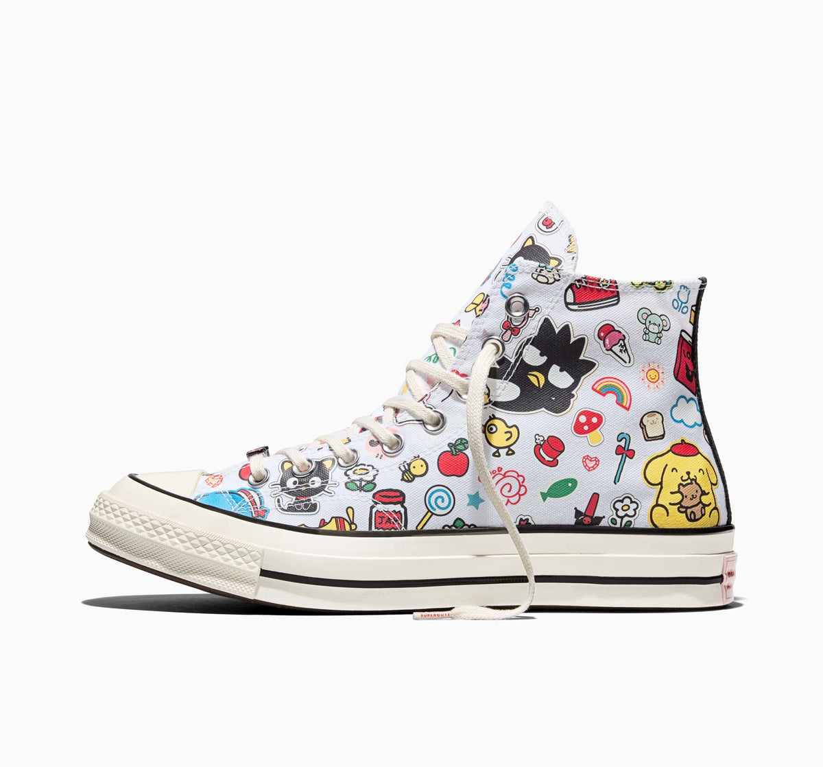 Converse x Hello Kitty and Friends Chuck 70 Hi-Top Stickers Sneaker (Adult - White) Shoes CONVERSE