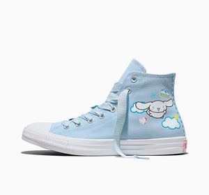 Converse x Cinnamoroll Chuck Taylor All Star Hi-Top Sneaker (Adult - Light Blue) Shoes CONVERSE