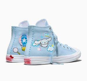 Converse x Cinnamoroll Chuck Taylor All Star Hi-Top Sneaker (Adult - Light Blue) Shoes CONVERSE