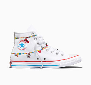 Converse x Hello Kitty Chuck Taylor All Star Charmed Hi-Top Sneaker (Adult - White) Shoes CONVERSE