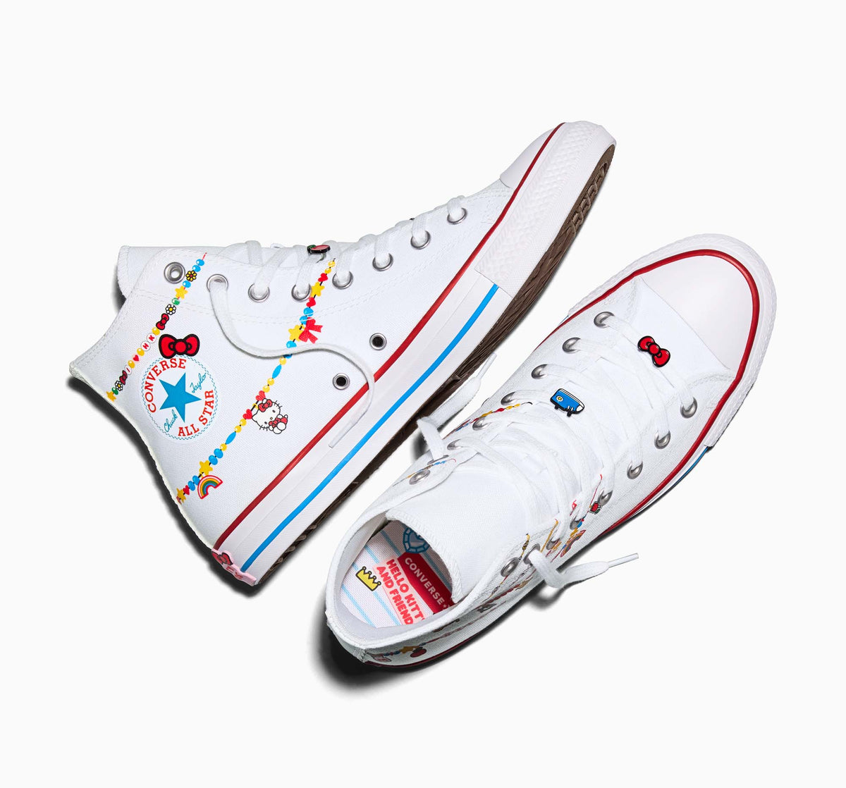 Converse x Hello Kitty Chuck Taylor All Star Charmed Hi-Top Sneaker (Adult - White) Shoes CONVERSE
