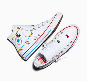 Converse x Hello Kitty Chuck Taylor All Star Charmed Hi-Top Sneaker (Adult - White) Shoes CONVERSE