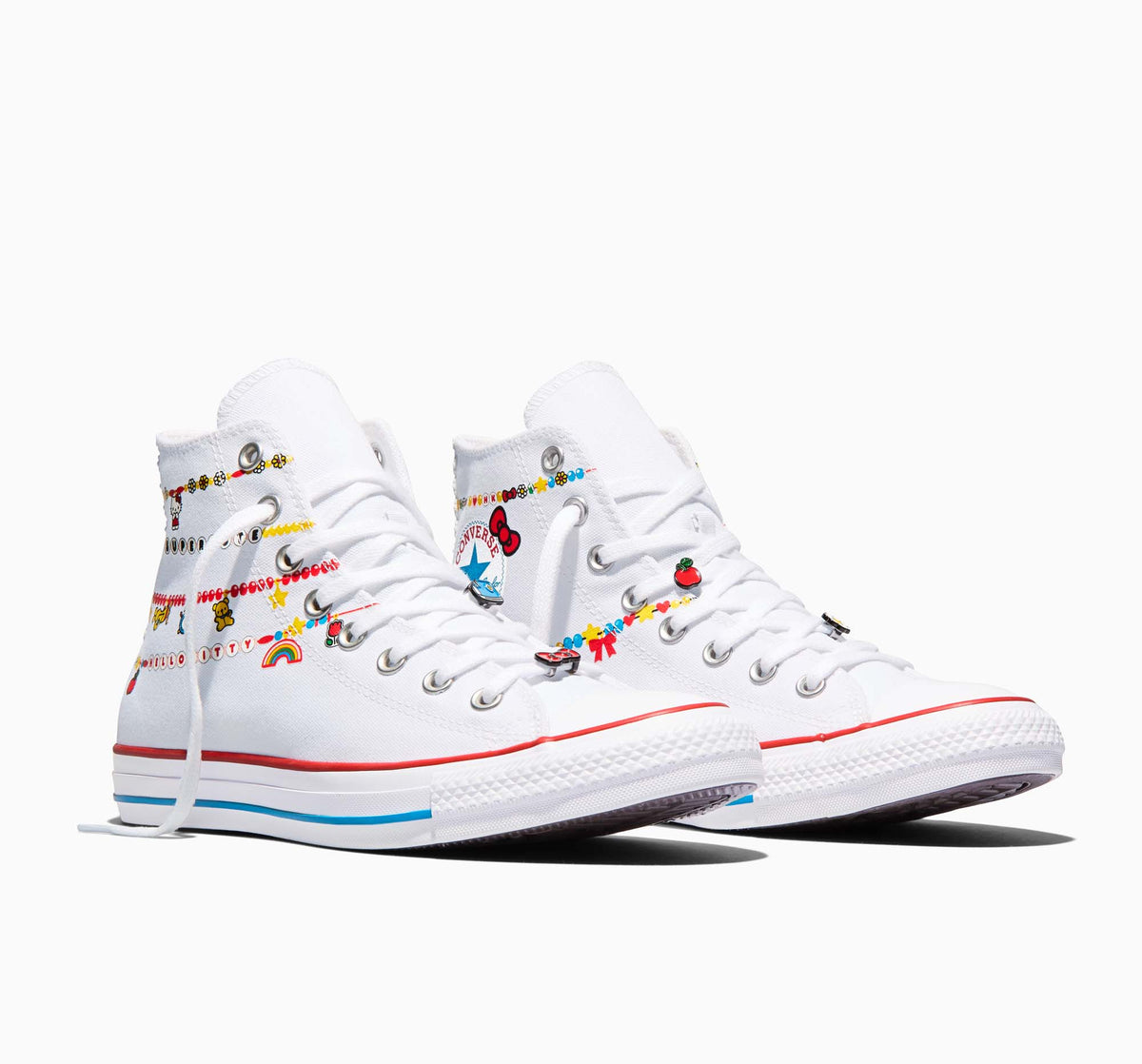 Converse x Hello Kitty Chuck Taylor All Star Charmed Hi-Top Sneaker (Adult - White) Shoes CONVERSE