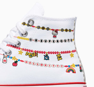 Converse x Hello Kitty Chuck Taylor All Star Charmed Hi-Top Sneaker (Adult - White) Shoes CONVERSE