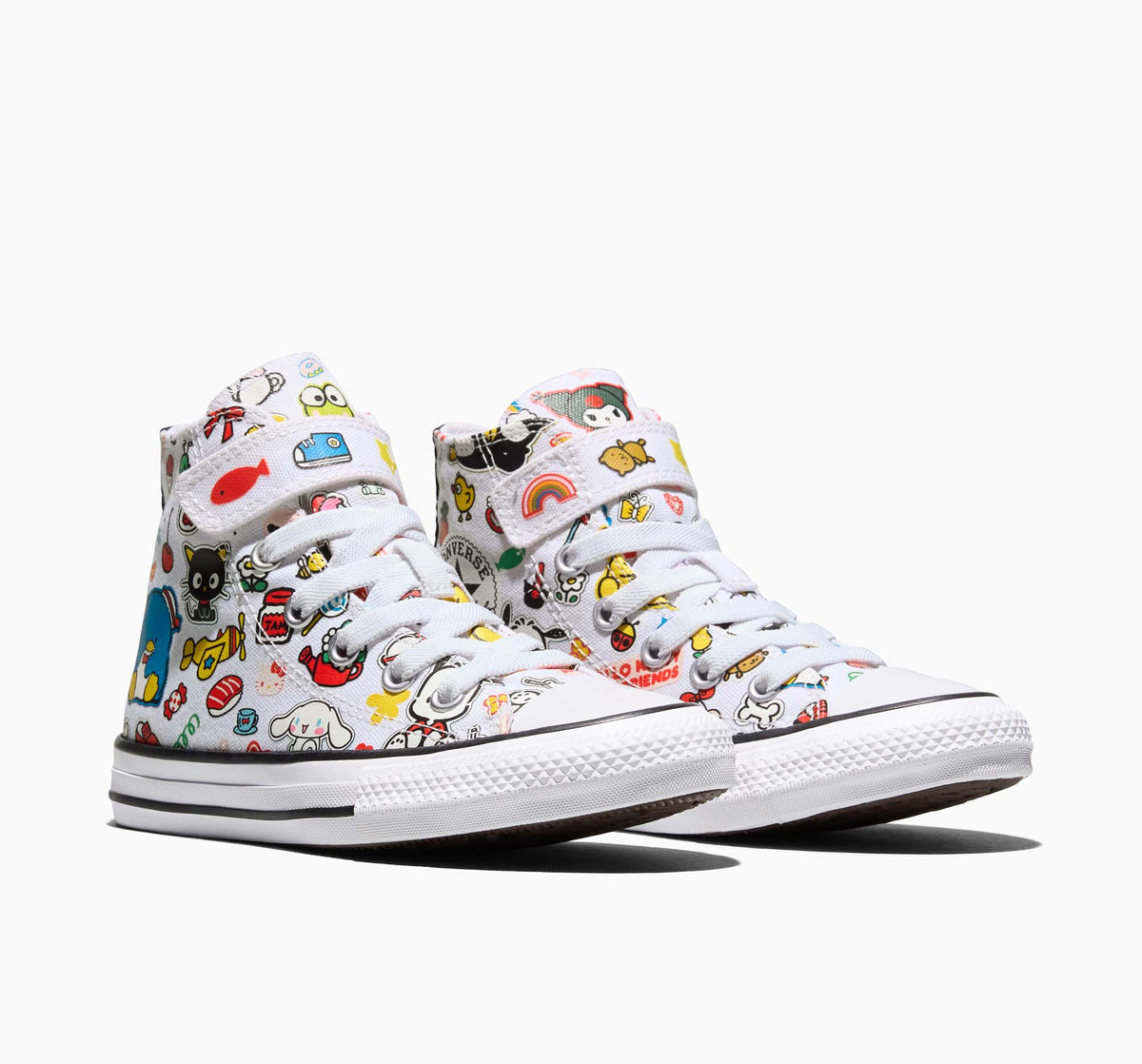 Converse x Hello Kitty and Friends Chuck Taylor All Star Easy-On Stickers Sneaker (Kids - White) Shoes CONVERSE