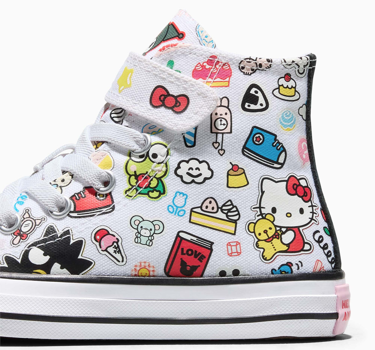 Converse x Hello Kitty and Friends Chuck Taylor All Star Easy-On Stickers Sneaker (Kids - White) Shoes CONVERSE
