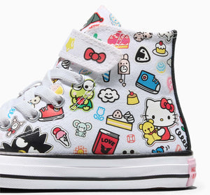 Converse x Hello Kitty and Friends Chuck Taylor All Star Easy-On Stickers Sneaker (Kids - White) Shoes CONVERSE
