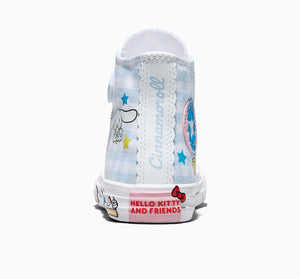 Converse x Cinnamoroll Chuck Taylor All Star Easy-On Sneaker (Kids - Light Blue) Shoes CONVERSE