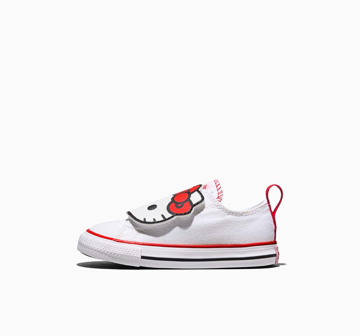 Converse x Hello Kitty Chuck Taylor All Star One Strap Easy-On Sneaker (Toddler - White) Shoes CONVERSE