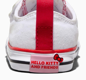 Converse x Hello Kitty Chuck Taylor All Star One Strap Easy-On Sneaker (Toddler - White) Shoes CONVERSE